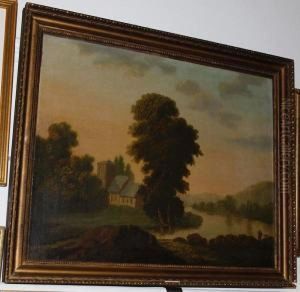 Church By A River by William Traies