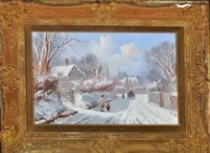 A Walk In The Snow by Edward Train