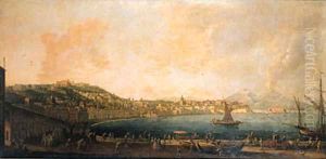 Naples and the Riviera di Chiaia from the Convento di Sant'Antonio by Pietro Antoniani