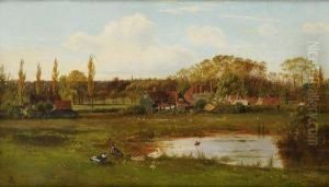 Campagne Dans La Banlieue De Londres by Francis M. Trappes