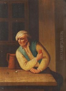 Smoking And Drinking by Johann Georg Trautmann