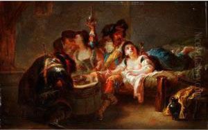 Amoureuse Szene by Johann Georg Trautmann