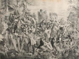 Die Giesener Rhenanen Auf Demstaufenberg by Wilhelm Carl F. Trautschold