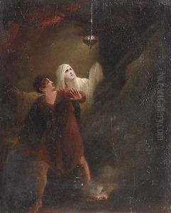 Tobit drawing away the evil spirit by William Artaud