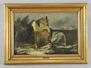 Paesaggio Con Figure E Rovine by Antonio Travi Il Sordo Di Sestri