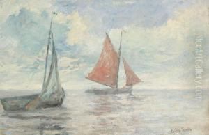 Marine With Yacht by Arthur Willaert Trealliw