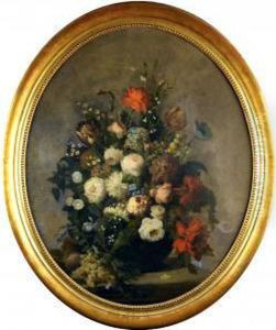 Nature Morte Aux Fleurs by Etienne Leon Trebutien