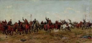 Cavalry Charge Of The Union Army by W.T. Trego