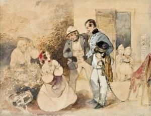Uberraschender Besuch by Friedrich Johann Treml