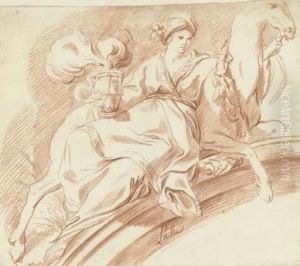 Une Allegorie De L'asie by Pierre Charles Tremoliere