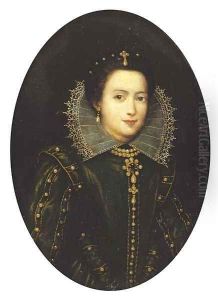 Portrait of a lady, small-half-length, in a green dress by Sofonisba Anguissola