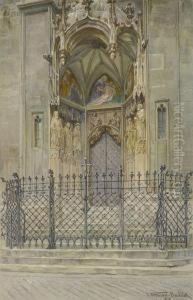 Wien - Hauptportal Vonst. Maria Am Gestade by Jan Trentan-Havlicek