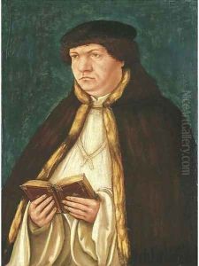 Portrait of a cleric by Albrecht Altdorfer