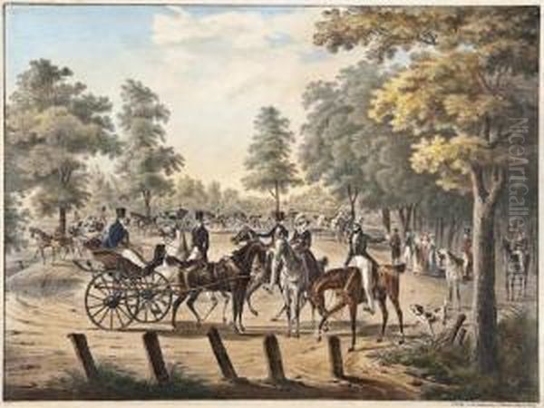 Horse And Carriage Scene - view 1