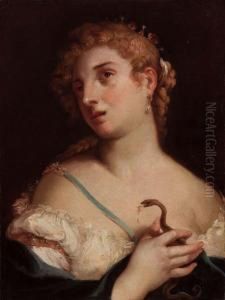 Cleopatra Che Si Fa Mordere Dall""aspide by Angelo Trevisani