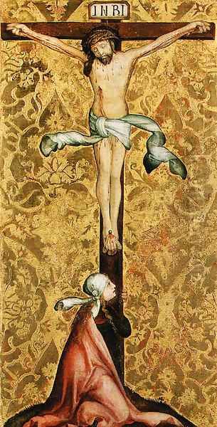 The Crucifixion with a female Saint at the foot of the Cross - view 1