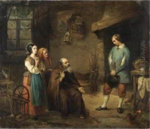 Scena Tratta Dai Promessi Sposi by Angelo Trezzini