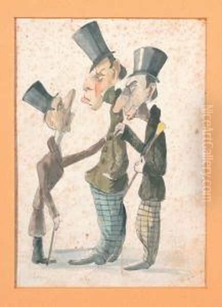 Gruppo Di Tre Figure Maschili - view 1