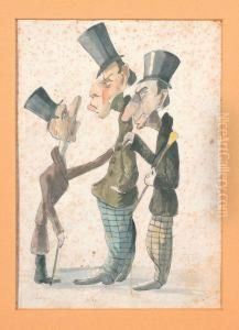 Gruppo Di Tre Figure Maschili by Angiolo Tricca