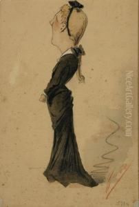 Caricatura Di Signora
