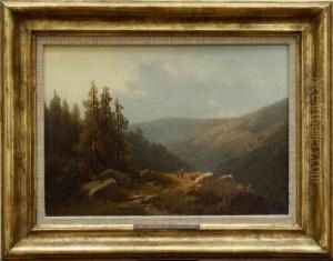 Harzlandschaft - Blick Auf Den Brocken, Von Wernigerode Aus
