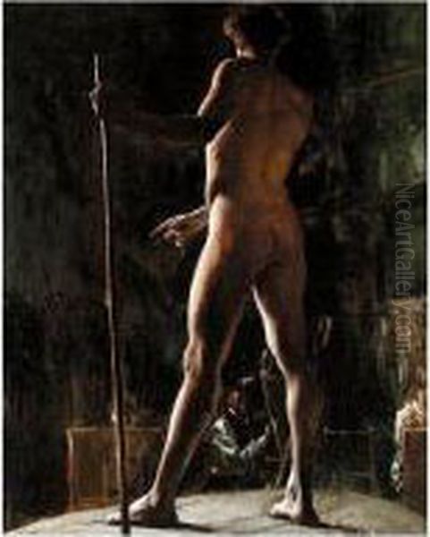 Study Of A Male Nude - view 1