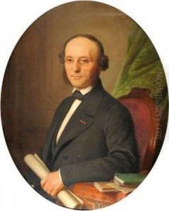 Portrait D'homme Sur Vue Ovale Portrait D'homme Sur Vue Ovale