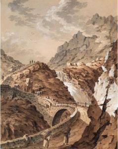 Pont Du Diable Sur Le Mont St. Gothard by Franz Xaver Triner