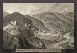 "les Ruines Du Chateau De Zwing Ury A Steeg, Sur La..." by Heinrich Triner