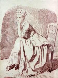 Jeune Femme Assise by Louis Rolland Trinquesse