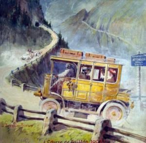 "course De Cote De Gaillon 1902" by Louis Trinquier-Trianon