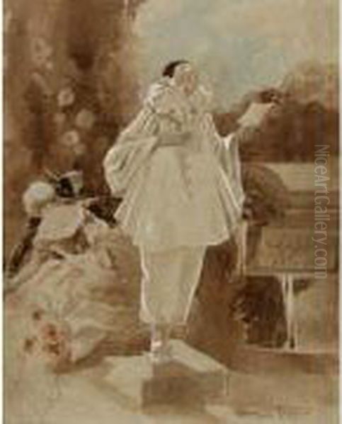 Pierrot, Colombine Et Arlequin - view 1