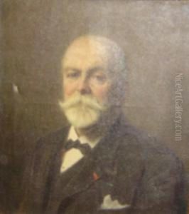 Portrait De Raymond Poincare by Jules Octave Triquet