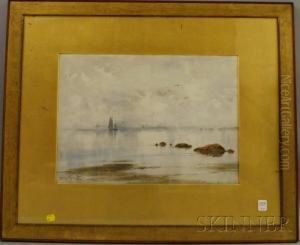Seascape With Sailboats Seascape With Sailboats
