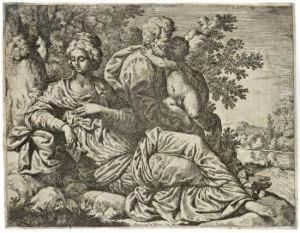 The Rest On The Flight Into Egypt by Antonio Domenico Triva