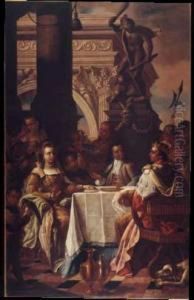 Il Banchetto Di Antonio E Cleopatra by Antonio Domenico Triva