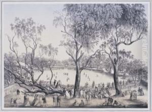 Melbourne Cricket Ground by Charles Johannes Theodore Troedel