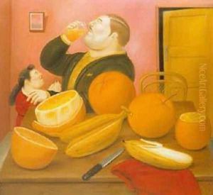 Ma Drinking Orange Juice 1987
