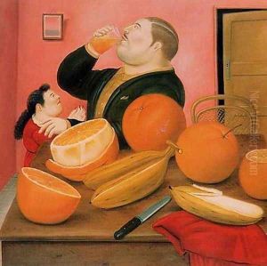 Man Drinking Orange Juice