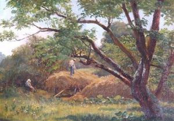 Stacking Hay - view 1