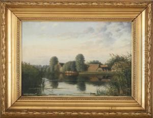 Landscape With Farmhouse by Harald Trolle