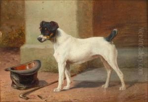 Queenie, A Jack Russell by William Henry Hamilton Trood