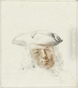 Portrait Of A Young Gentleman With Three-cornered Hat by Cornelis Troost