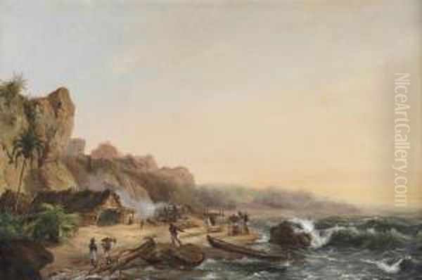 Salt Extraction On An Indonesian Coast - view 1