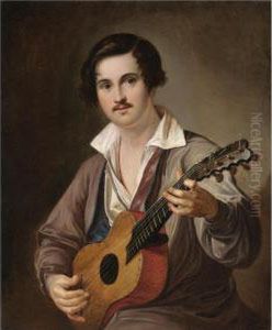 The Guitar Player by Vasily Andreevich Tropinin