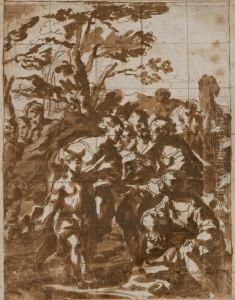 Eliezer Et Rebecca by Girolamo Troppa