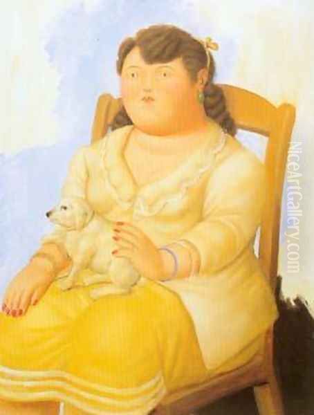 Woman with dog 1996 - view 1