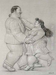 Couple Dancing Pareja Bailando II