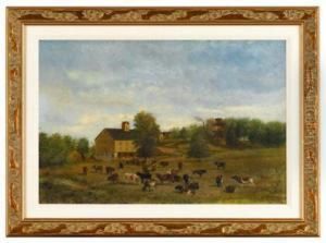 "view Of J. Reston Thoma Dairy Farm," Swarthmore Area,pennsylvania