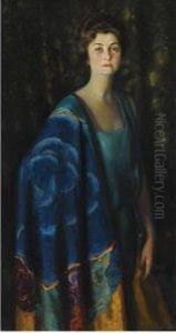 Portrait Of Evangeline Brewster Johnson by Pierre Troubetzkoy